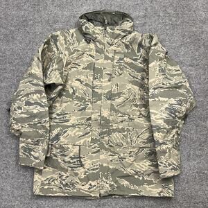 USAF Parka Jacket Mens Small Short Camouflage Gore-Tex APECS Waterproof Military